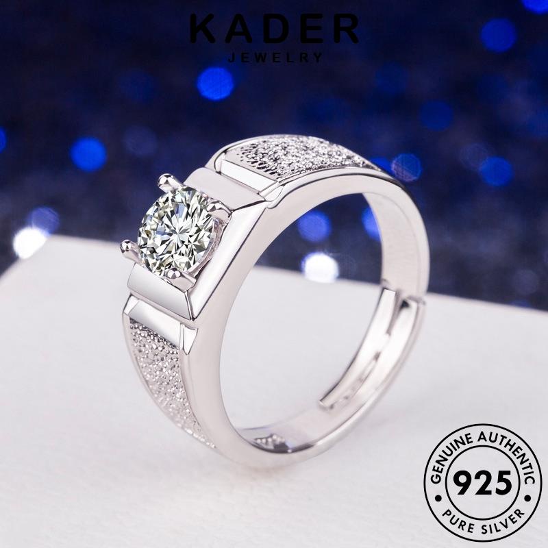 Kader JEWELRY Bạc Nam Nhẫn Lãng Mạn Kim Cương 925 Moissanite Nguyên Bản R1534