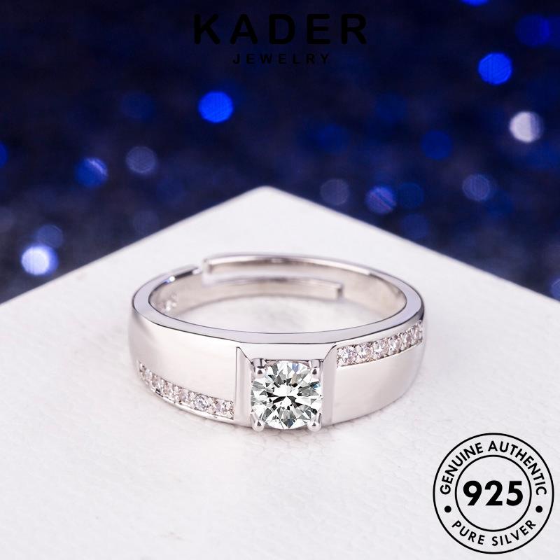 Kader JEWELRY 925 Kim Cương Moissanite Nhẫn Nam Bạc Nguyên Bản R1535