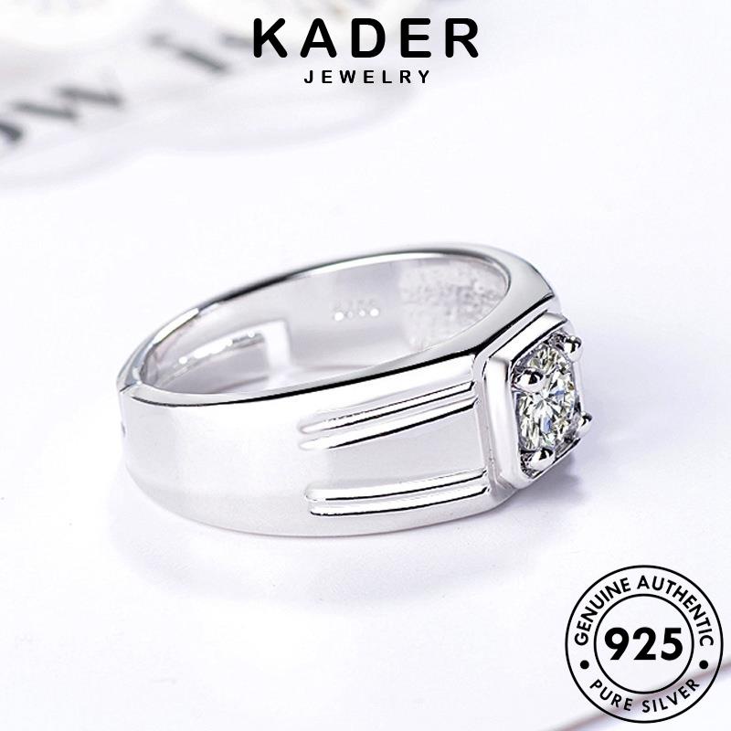 Kader JETELLERY Kim Cương Nam Bạc 925 Moissanite Nhẫn Vàng Nguyên Bản Thời Trang R1568