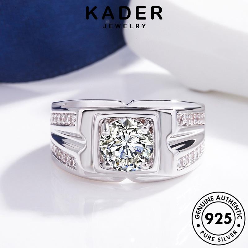 Nhẫn kim cương bạc KADER JETELLERY Moissanite Vàng nguyên bản 925 Nam R1601