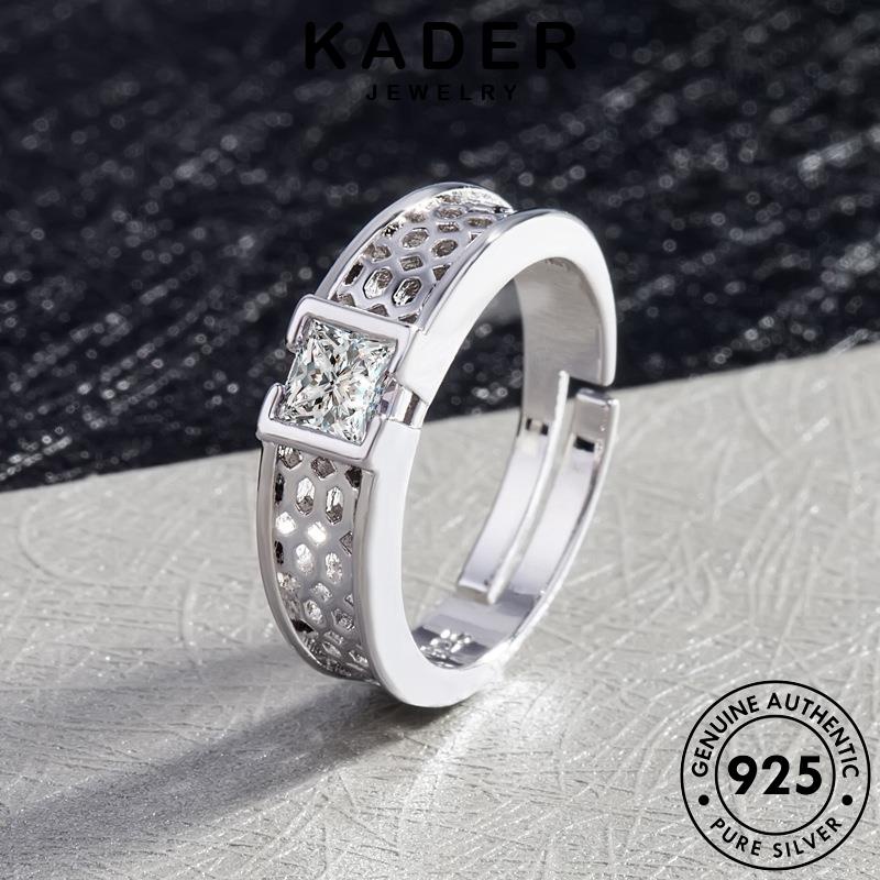 Kader JEWELRY Bạc Moissanite Vàng Nam Kim Cương Nguyên Bản Nhẫn 925 Fine R1633