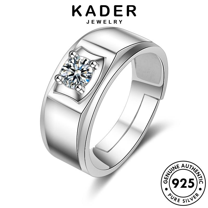 Kader JEWELRY Nam Moissanite Bạc Kim Cương Ban Đầu Sáng Tạo Nhẫn 925 R1646