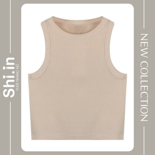 Áo croptop ba lỗ nữ trơn basic ôm body chất thun co giãn