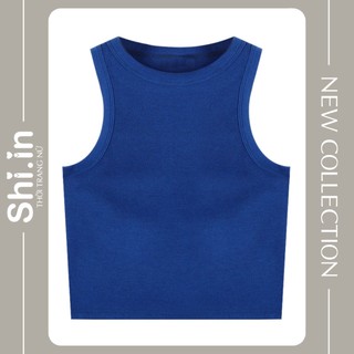 Áo croptop ba lỗ nữ trơn basic ôm body chất thun co giãn