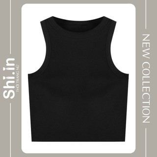 Áo croptop ba lỗ nữ trơn basic ôm body chất thun co giãn