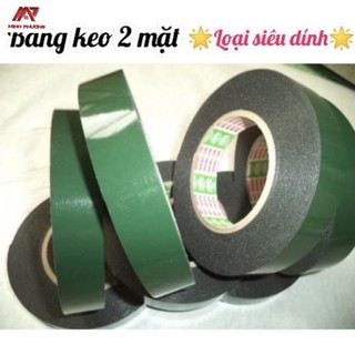 Băng keo 2 mặt có xốp xanh đen 1f2-1f6-2f4