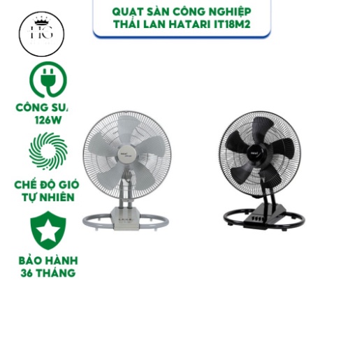 Quạt sàn công nghiệp Thái Lan Hatari IT18M2 - Hàng chính hãng bảo hành 36 tháng