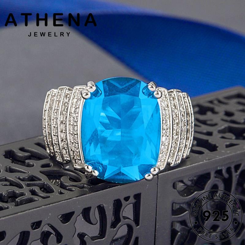 Nhẫn Bạc 925 Đính Đá Sapphire M086 Thời Trang Cho Nam