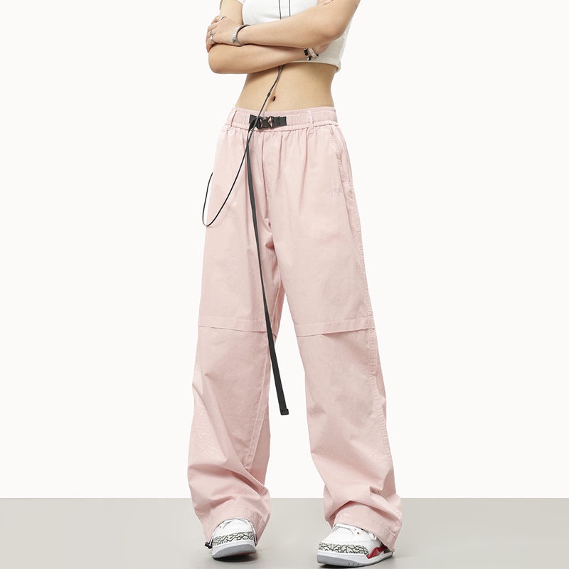 Jiashucheng Quần Yếm Cotton Nguyên Chất Cao Cấp Dáng Rộng Cỡ Lớn Phong Cách Retro Đường Phố Mỹ Cho Nam Và Nữ