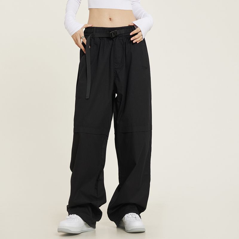 Jiashucheng Quần Yếm Cotton Nguyên Chất Cao Cấp Dáng Rộng Cỡ Lớn Phong Cách Retro Đường Phố Mỹ Cho Nam Và Nữ