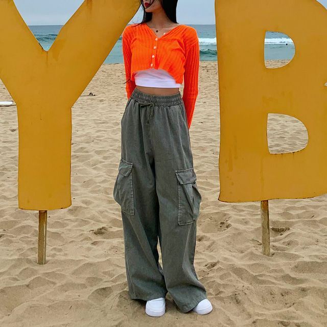 Jiashucheng Quần Yếm Cotton Nguyên Chất Dáng Rộng Lưng Cao Kiểu Retro Dễ Phối Đồ Cho Nữ