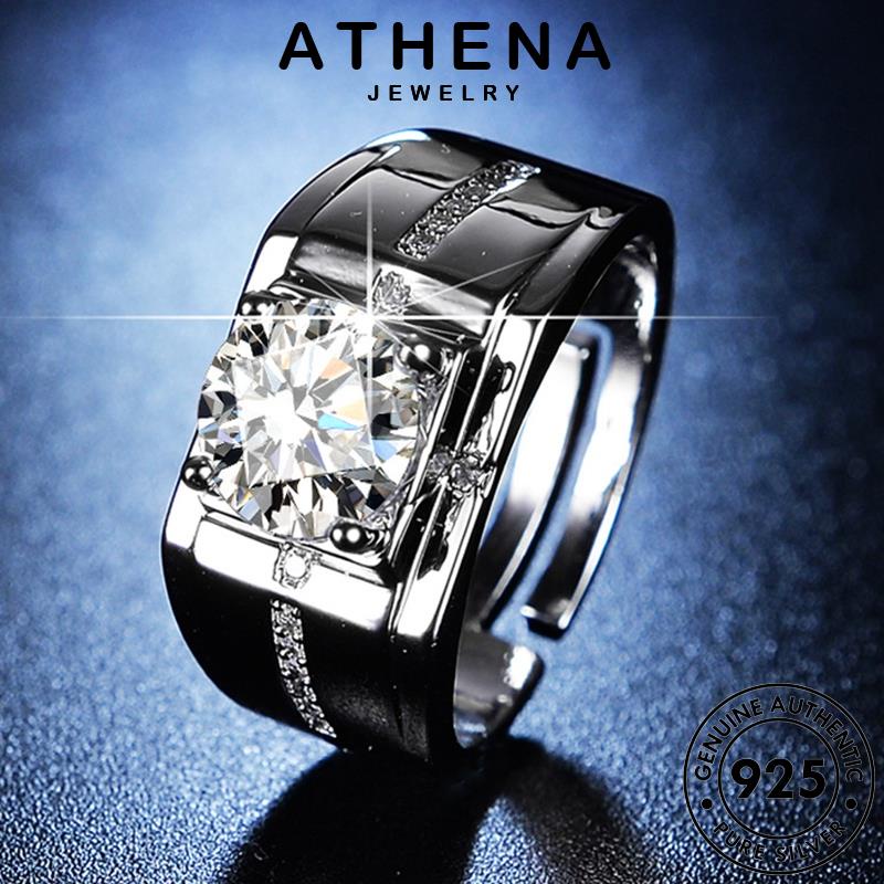 Athena JEWELRY Moissanite Nhẫn Kim Cương Nam Nguyên Bản Bạc 925 Độc Đoán R165