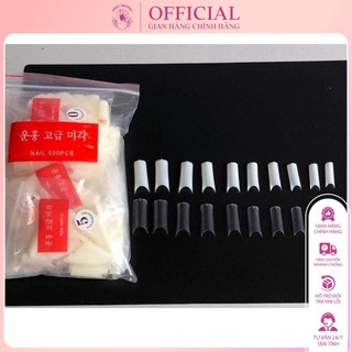 Móng nối form tre cho đắp bột, đắp gel.  bịch 500 móng