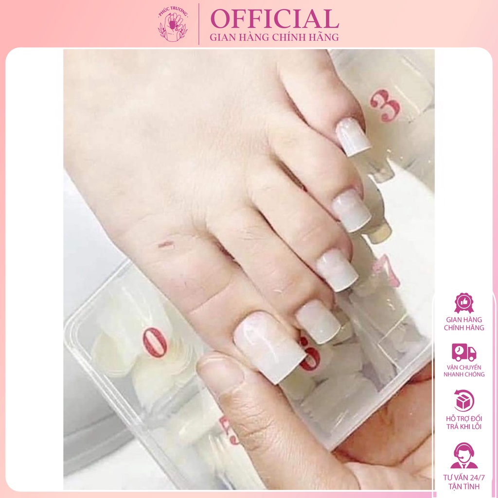 Móng up chân form dài hộp 500 móng