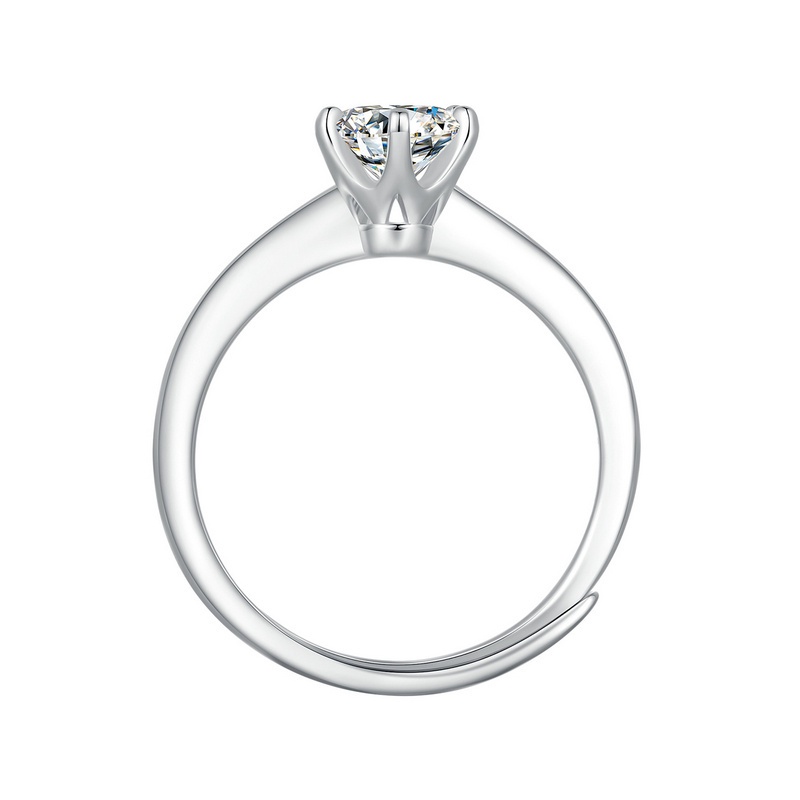 Nhẫn BAMOER VVS1 bạc 925 đính đá sang trọng