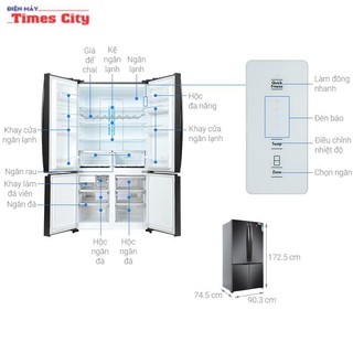 Tủ lạnh Electrolux Inverter 541 lít EQE6000A-B