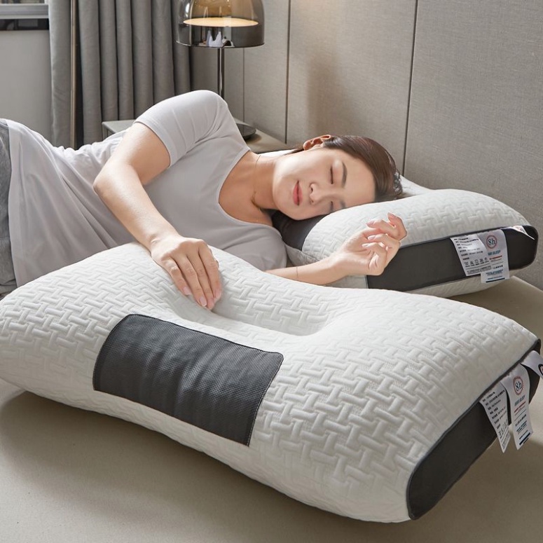 Gối Ngủ HOHO - Chống đau mỏi cổ vai gáy-Thiết kế nằm ngửa và nằm nghiêng , Hạn chế ngáy, Ngủ ngon hơn