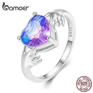 Bamoer nhẫn bạc 925 thời trang cho nữ