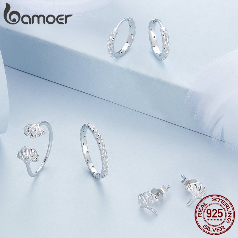 BAMOER Bông Tai bạc 925 ThờI Trang Cho Nữ