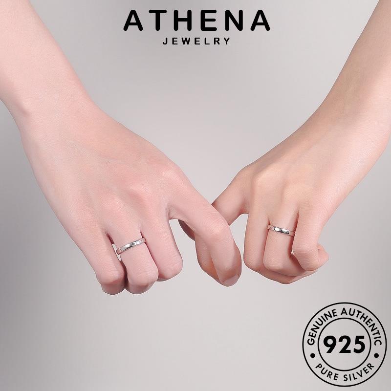 Athena JEWELLY Cặp đôi sáng tạo nguyên bản Nhẫn 925 Mặt trăng và bạc R159