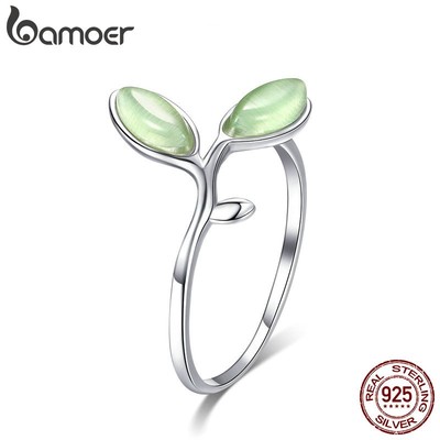 Nhẫn BAMOER SCR453 bạc 925 thời trang xinh xắn cho nữ