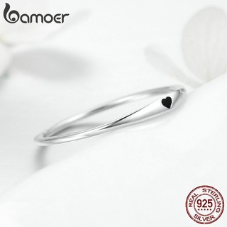 Nhẫn Bamoer Bạc Đơn Giản Cho Nữ SCR468