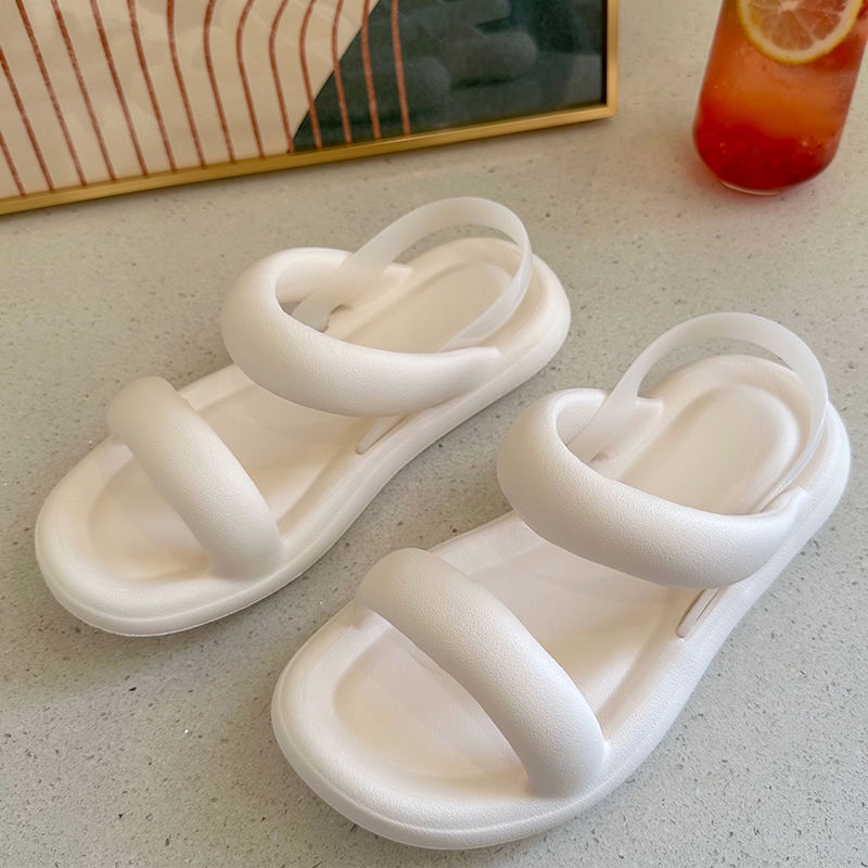 Dép Sandal Đế Bằng Chống Trượt Chống Thấm Nước Thời Trang Mùa Hè Dành Cho Nữ