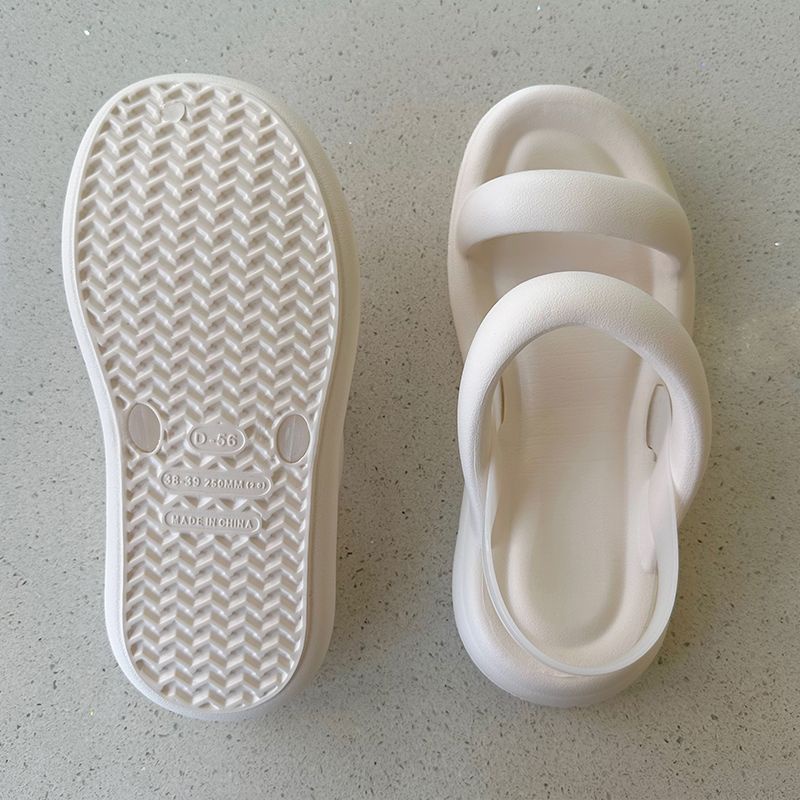 Dép Sandal Đế Bằng Chống Trượt Chống Thấm Nước Thời Trang Mùa Hè Dành Cho Nữ