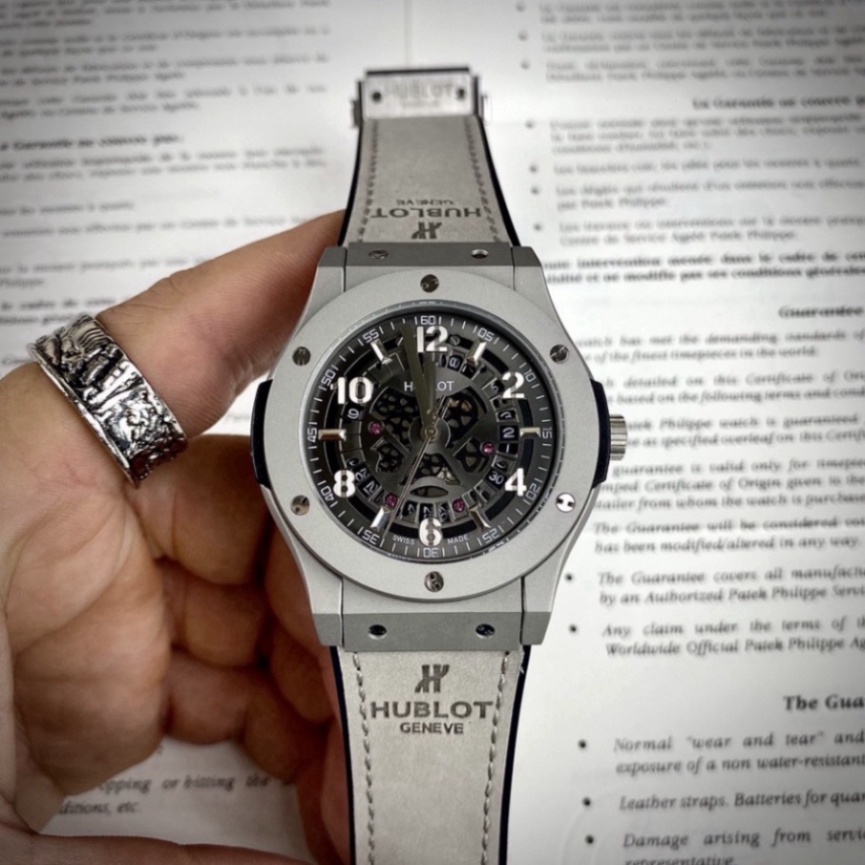 Đồng Hồ Nam Hul Cơ Automatic Nhật Bản Cao Cấp, Đồng Hồ Mặt Saphire 38/42 mm Viền Trơn Lộ Lịch Có Bảo Hành