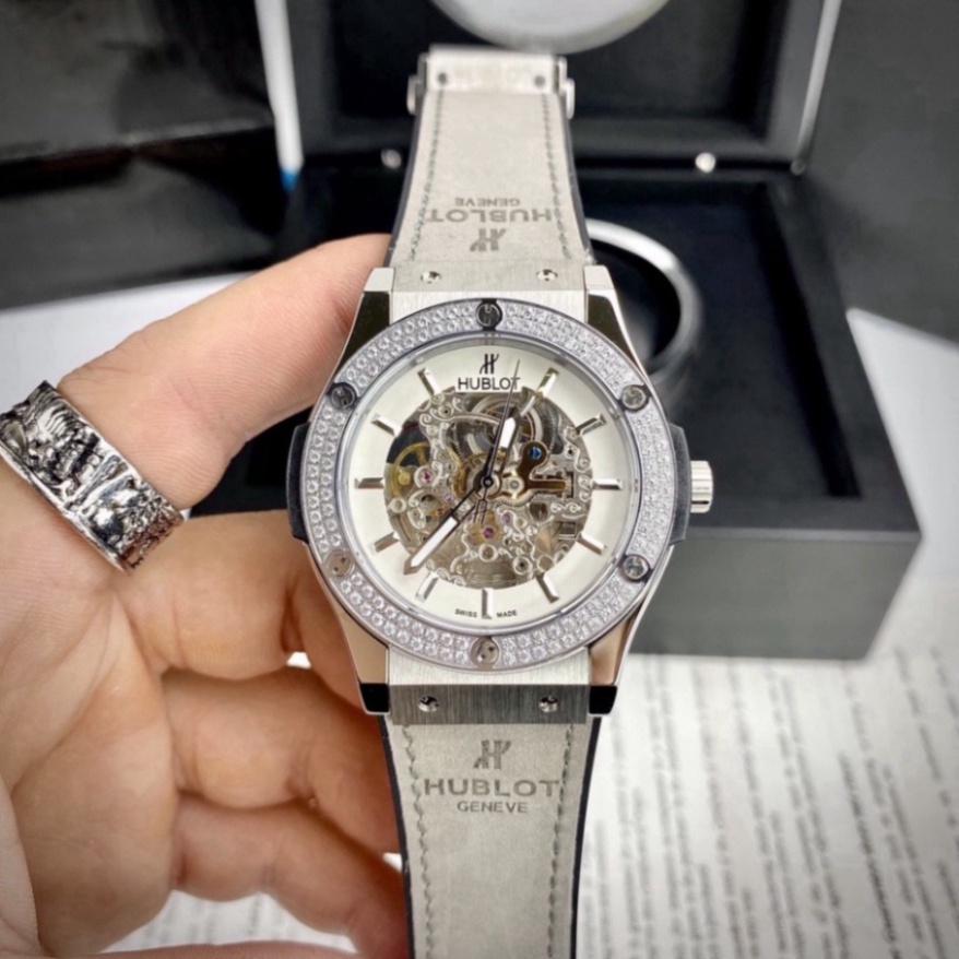 Đồng Hồ Nam Hul Cơ Automatic Nhật Bản Cao Cấp, Đồng Hồ Mặt Saphire 38/42 mm Lộ Cơ Xuyên Thấu Độc Đáo