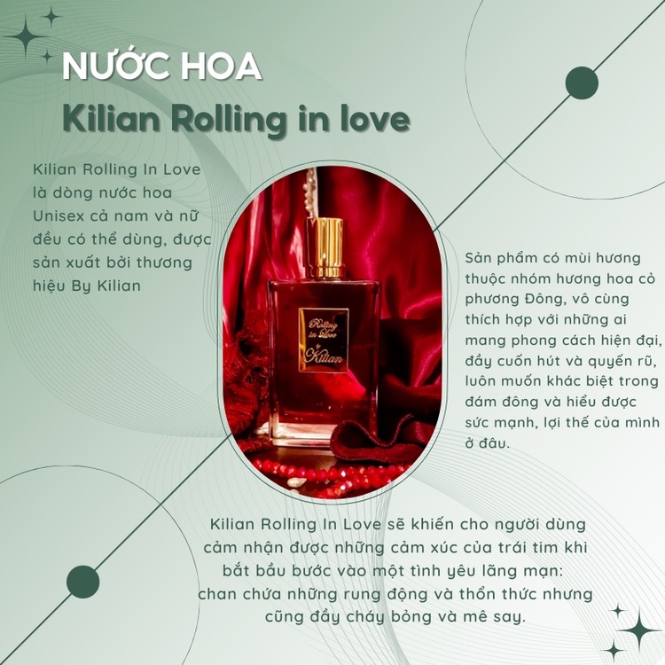 nước hoa unisex kilian rolling in love - nước hoa đẳng cấp cho những khoảnh khắc lãng mạn và đam mê Dalass895 | BigBuy360 - bigbuy360.vn