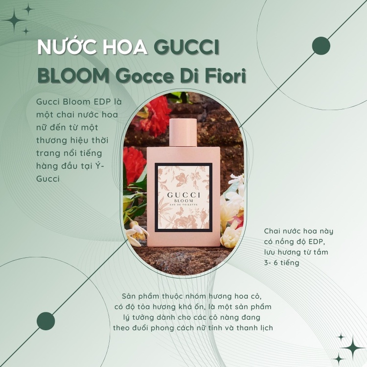 Nước hoa nữ chiết gucci bloom EDP mẫu thử 10ml, lưu hương lâu, nước hoa quyến rũ_sang trọng_quý phái Dallas895