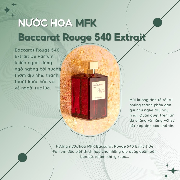 Nước hoa chiết MFK Baccarat rouge 540 edp mẫu thử 10ml nước hoa unisex cao cấp hương hoa cỏ ngọt ngào Dallas895