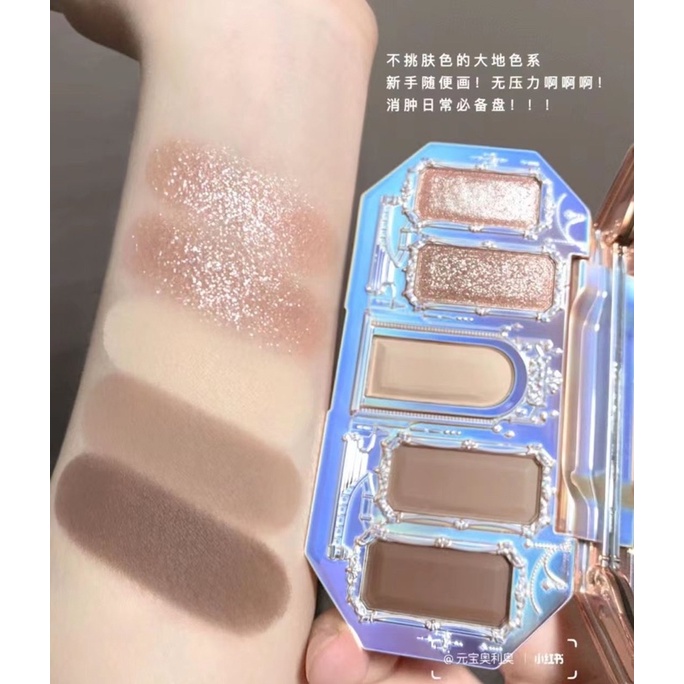 Bảng Phấn Mắt 6.3g Chủ Đề Nàng Tiên Cá / Phấn má flower know hồng 5g / Phấn phủ flower know 9.5g