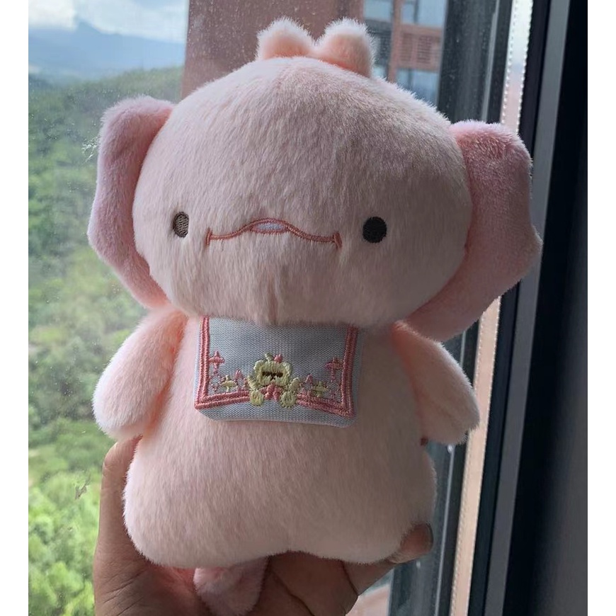 2023 mới lục giác búp bê khủng long sang trọng đồ chơi sửa chữa móc búp bê búp bê nữ Tanabata người yêu 20 cm