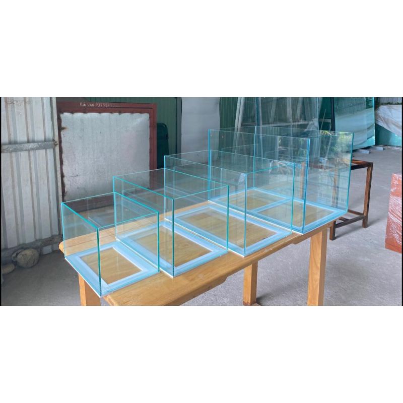 Hồ cá kính bể cá thủy tinh kèm máy lọc cặn. đèn hồ cá thủy tinh