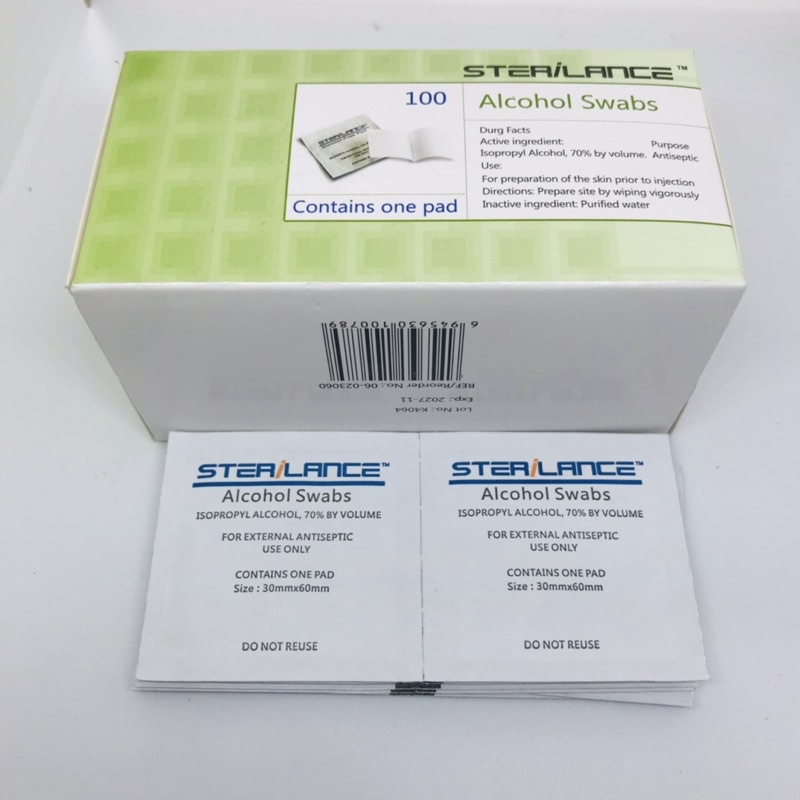 Bông tẩm cồn 100 miếng