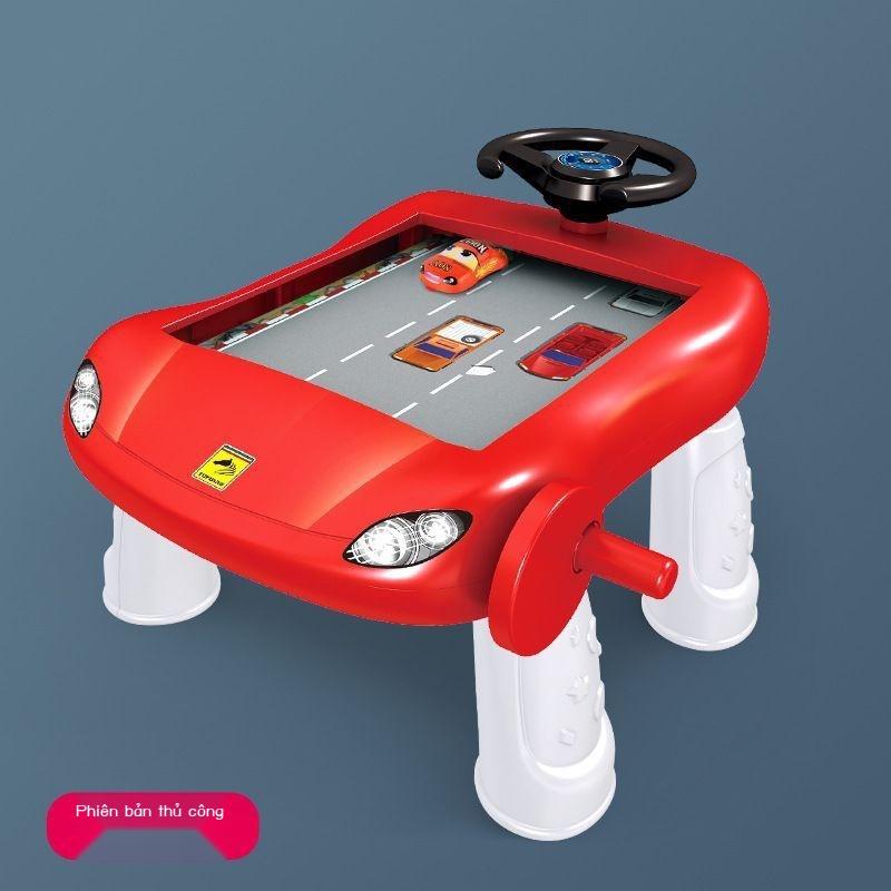 ❉●✕Đồ chơi lái xe mô phỏng vô lăng cho trẻ em Xếp hình máy chơi game điện để bàn