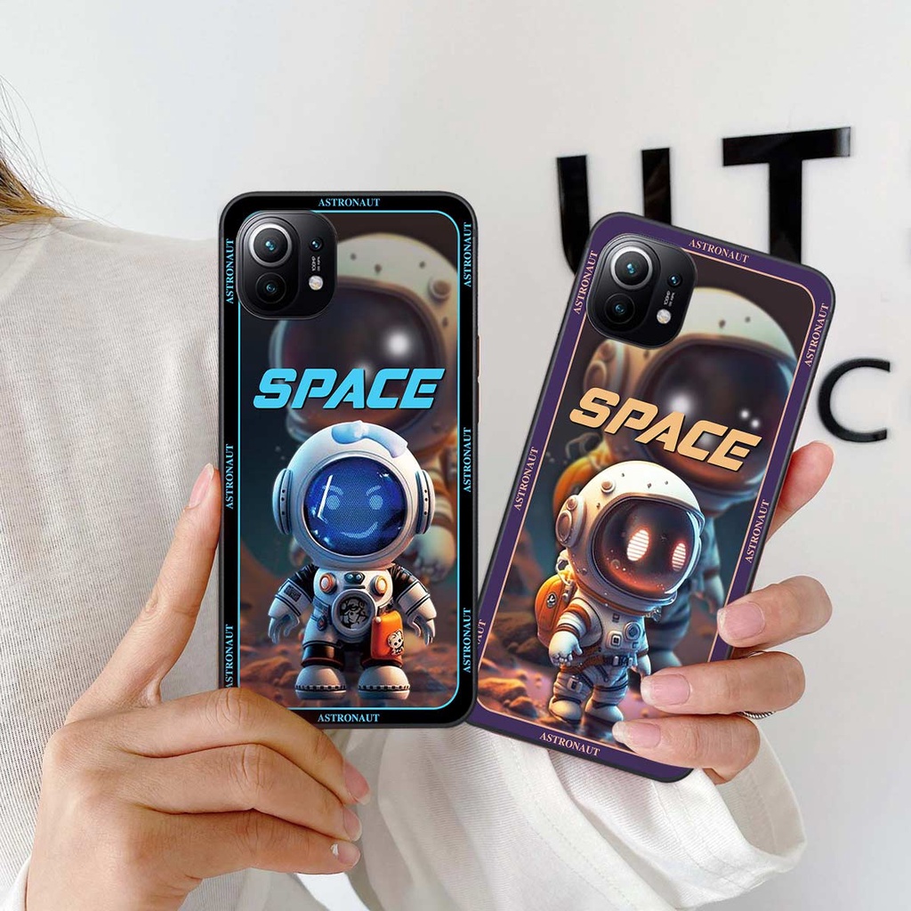 Ốp lưng Xiaomi Mi 11 / Mi 11T 5G/ Mi 11 Lite hình robot người máy phi hành gia vũ trụ space độc đáo rẻ đẹp