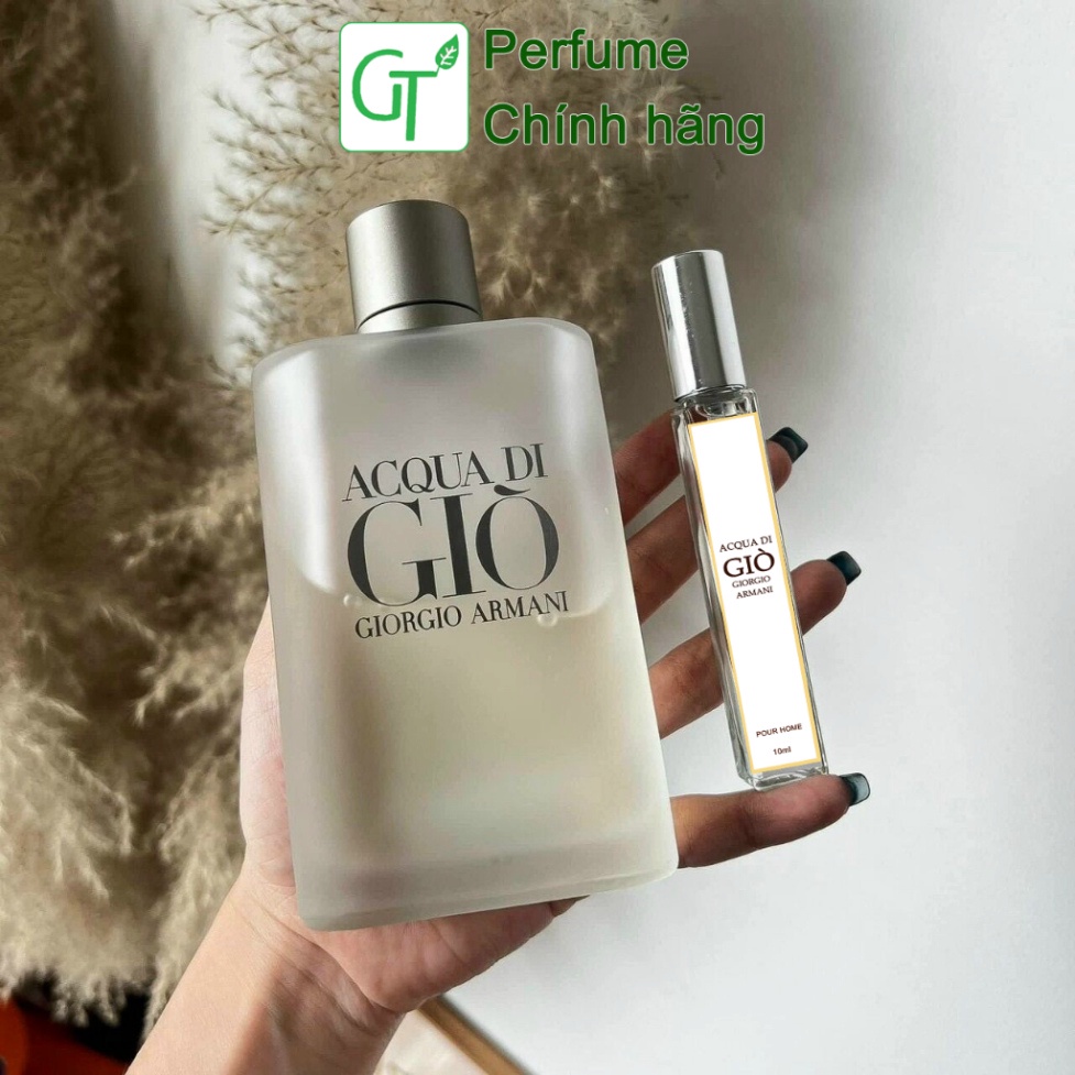 Nước Hoa Giò Trắng Ac.qua Di G.io EDT Cao Cấp - Chai Chiết 10ml - Mùi Hương Tươi Mát, Thơm Lâu 6-8h