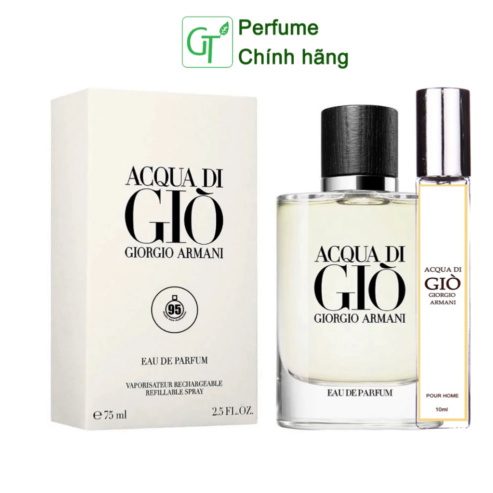 Nước Hoa Giò Trắng Ac.qua Di G.io EDT Cao Cấp - Chai Chiết 10ml - Mùi Hương Tươi Mát, Thơm Lâu 6-8h