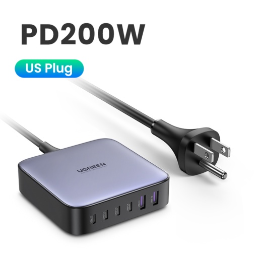 Củ Sạc Máy Tính/ Điện Thoại UGREEN 200W CD271 Nexode | GaN II | 6 Cổng Sạc Nhanh