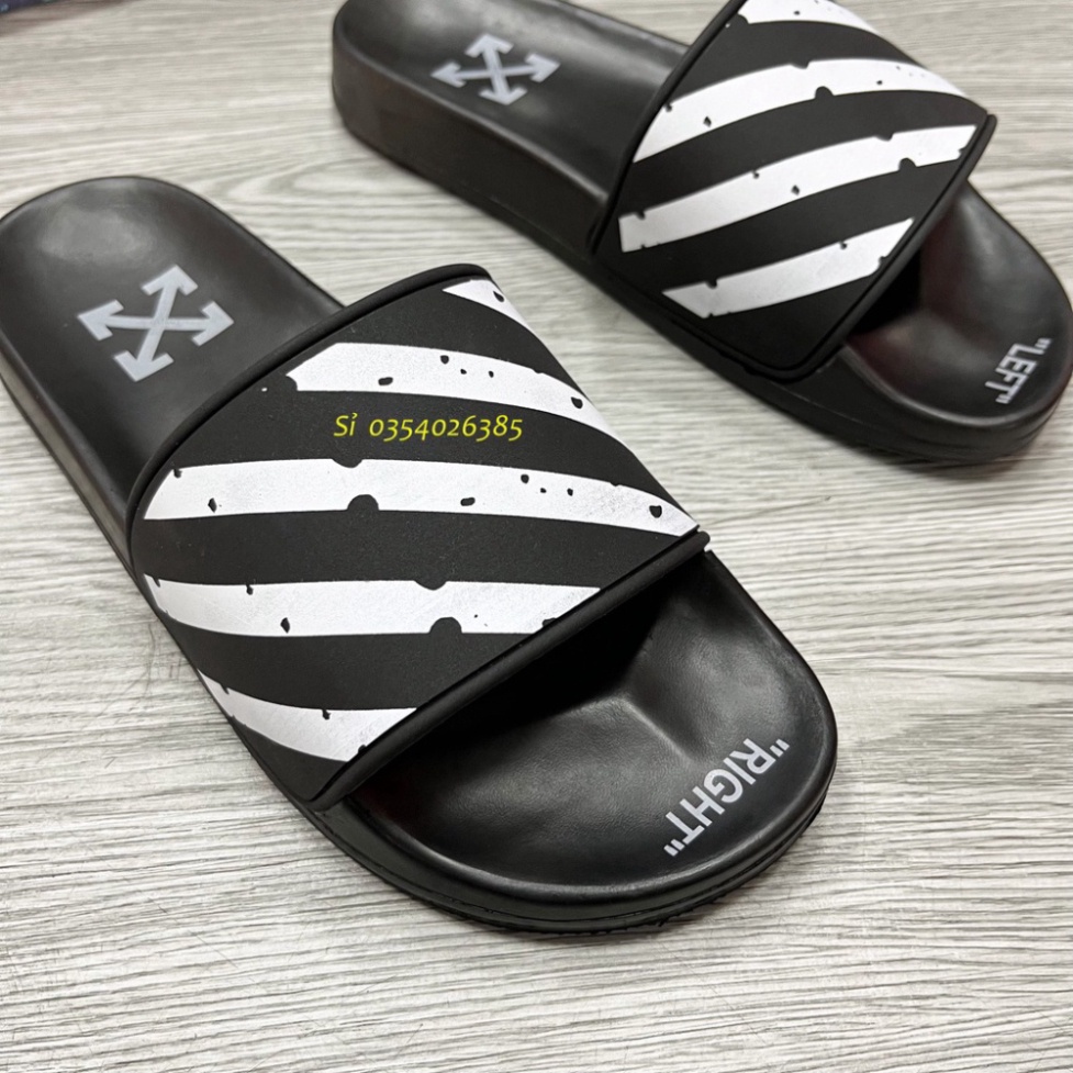 Dép nam OFF-WHITE cao cấp 3 màu, đế pu cao cấp, hot trend dép quai ngang đi cực êm chân hot trend 2022
