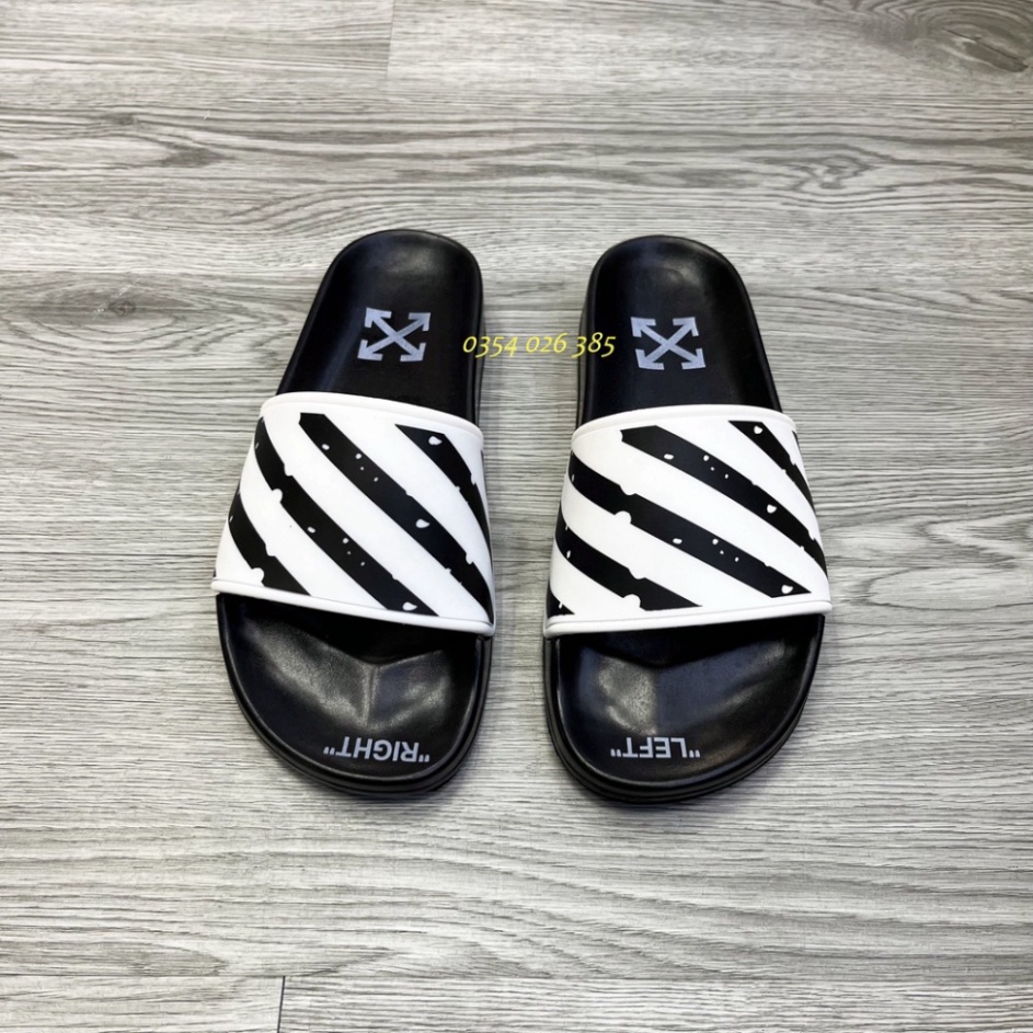 Dép nam OFF-WHITE cao cấp 3 màu, đế pu cao cấp, hot trend dép quai ngang đi cực êm chân hot trend 2022