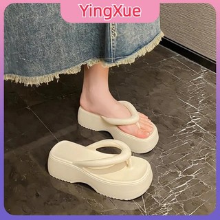 2023 new hot dép tông đen/trắng/hồng thời trang đế dày dép nữ tăng chiều cao chống trơn trượt chống mài giày lười