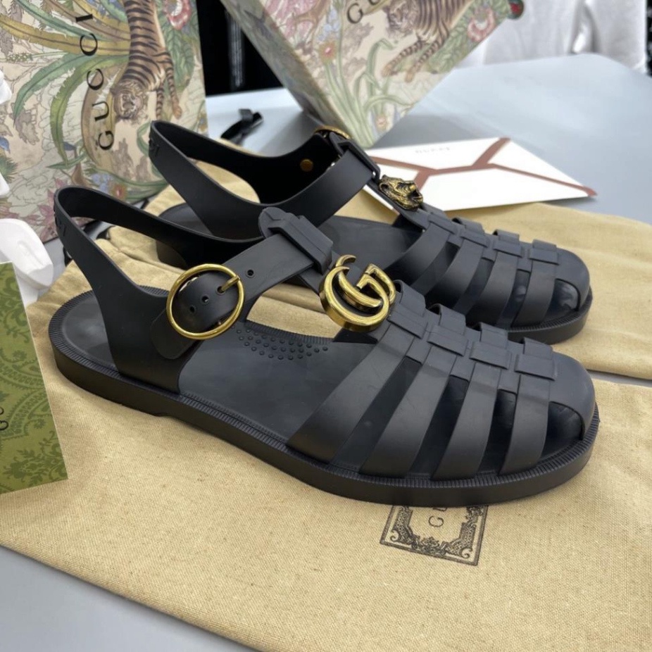 [FullBoxBill] Dép Rọ Gucci, Dép Sandal quai hậu gc trong suốt cao su đúc liền đủ size nam nữ đi cực êm | BigBuy360 - bigbuy360.vn