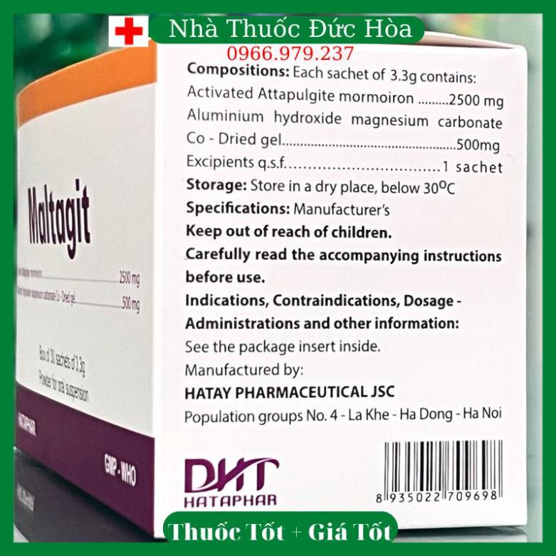 Dạ dày Maltagit Giảm Trào Ngược Dạ Dày, cải thiện Viêm Loét Dạ Dày , lành vết loét - Hộp 30 gói z