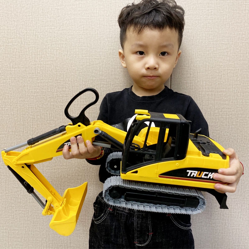 ♞✜Đồ chơi mô hình máy xúc mô phỏng cỡ lớn dành cho trẻ em Phương tiện kỹ thuật quán tính