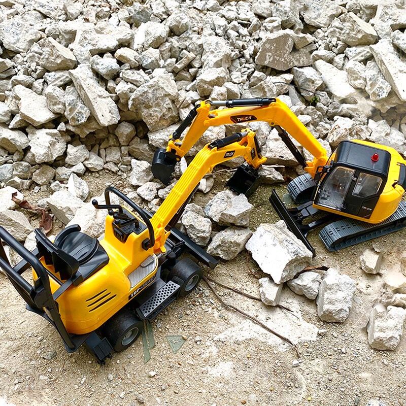 ♞✜Đồ chơi mô hình máy xúc mô phỏng cỡ lớn dành cho trẻ em Phương tiện kỹ thuật quán tính