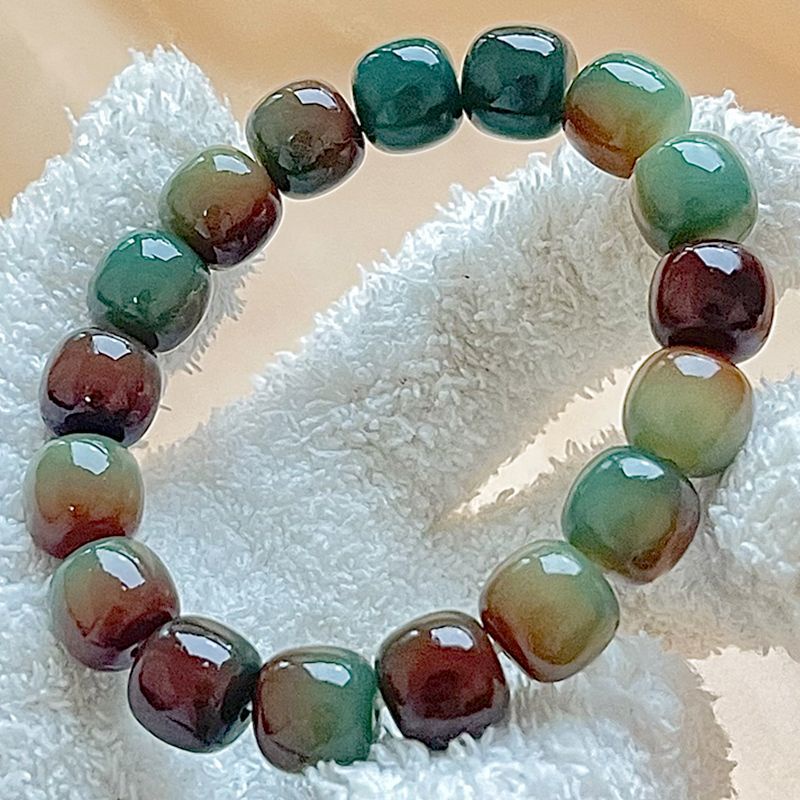 Vòng Đeo Tay Phật Giáo Bằng Gốm Sứ Mềm Mại Đốt Than Hoạt Tính